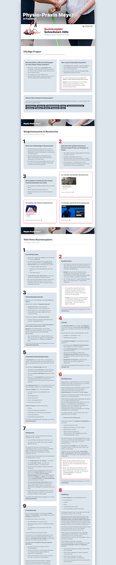 Starthilfe Physio-Praxis